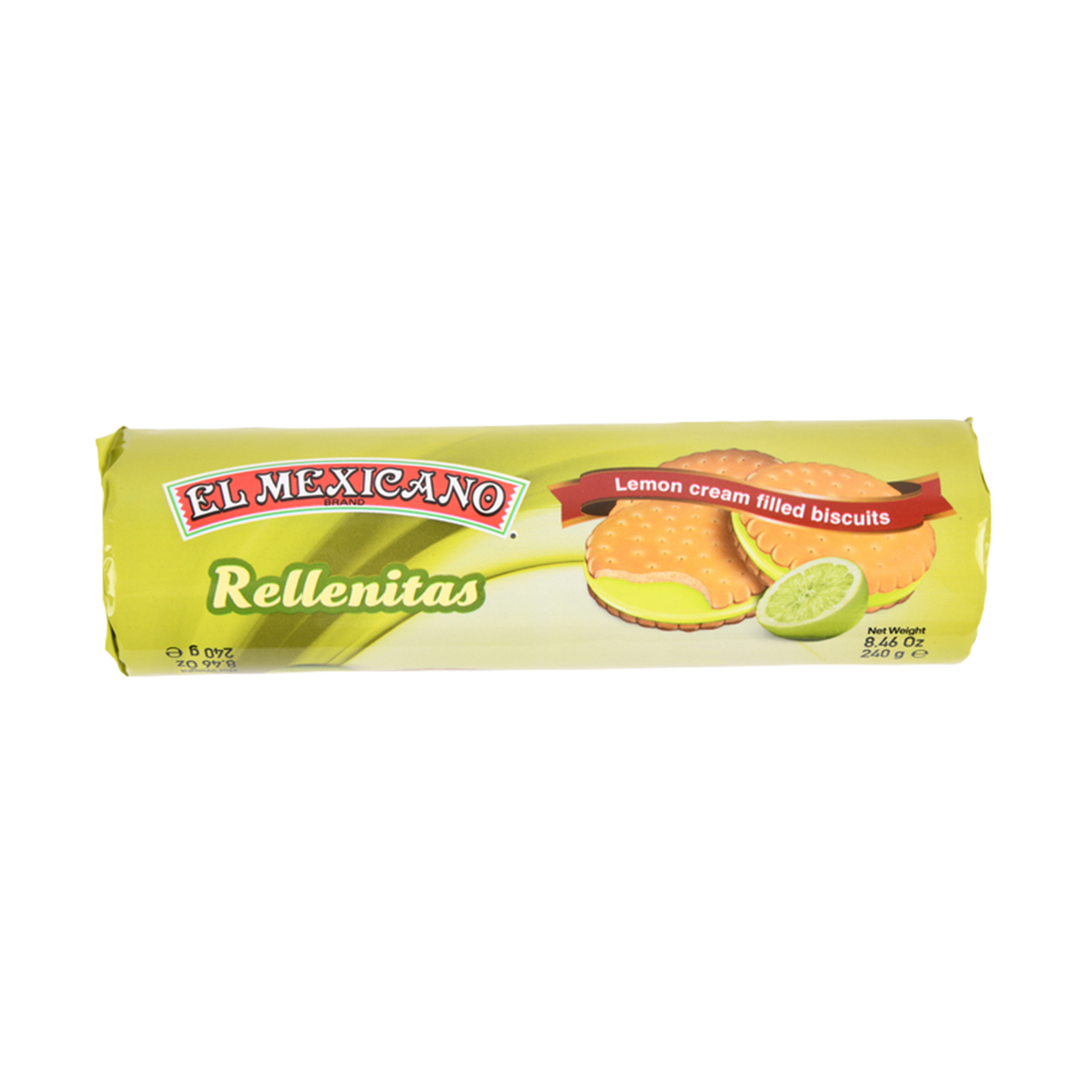 El Mexicano Rellenitas de Limon lemon cream filled sandwich biscuits 8.46oz Mexican cookies