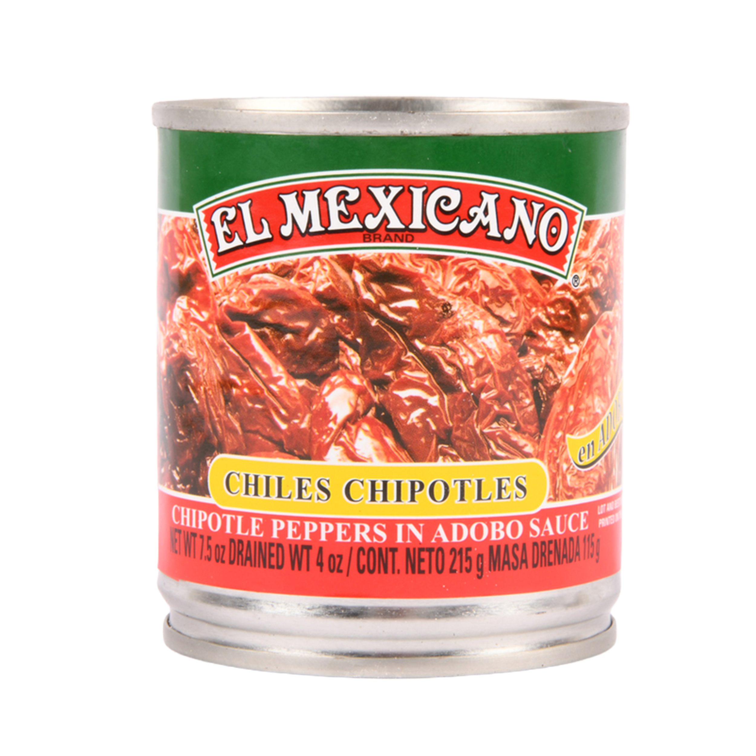 El Mexicano chipotle peppers in adobo sauce 7.5oz can – canned smoked jalapeño peppers