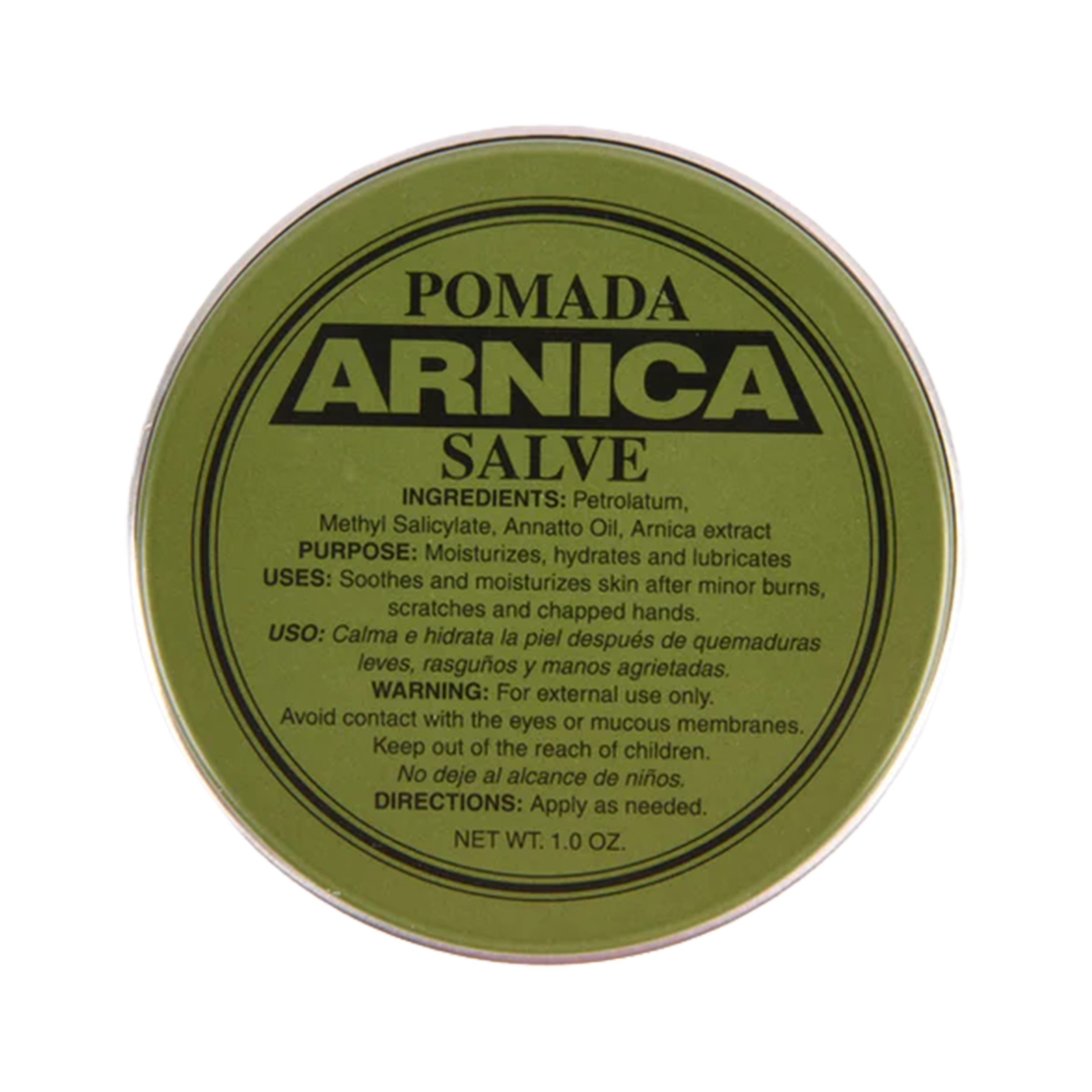Pomada Arnica Salve 1 oz tin – topical arnica ointment for skin moisturizing and comfort care