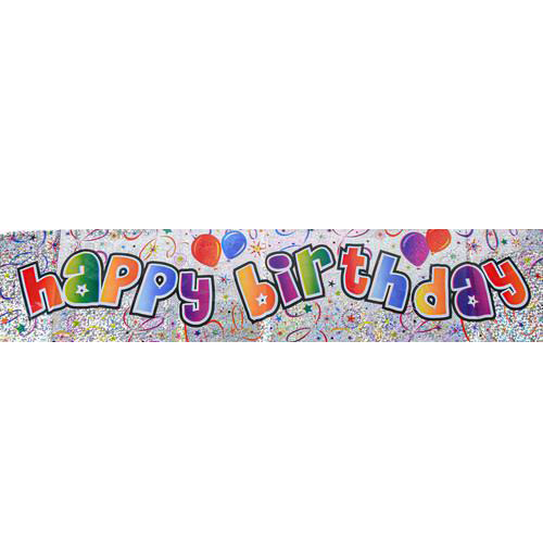 Happy Birthday Banner 102" (24 Pack)