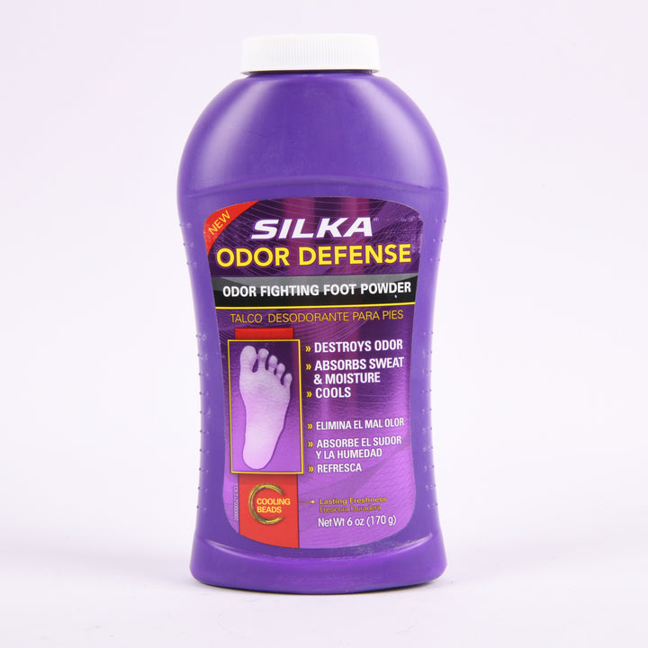SILKA ODOR DEFENSE FOOT POWDER 6oz(1 Count)