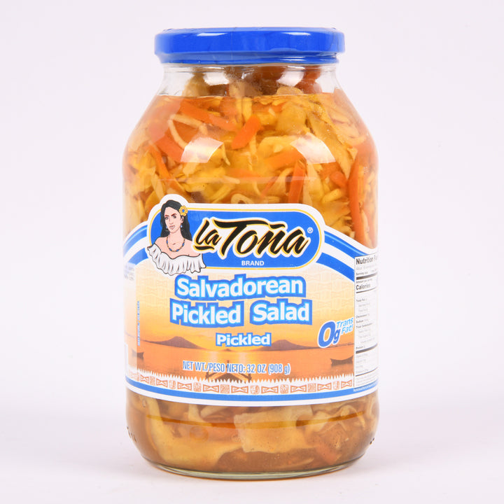 La Tona Curtido Salvadoran pickled cabbage salad 32oz jar authentic Salvadoran condiment