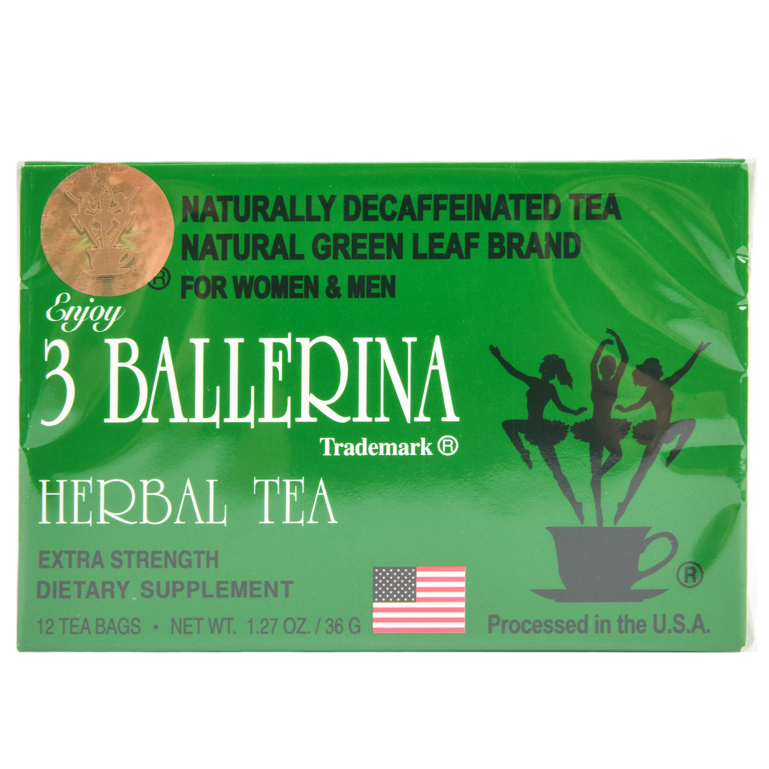 3 Ballerina Diet Tea 12ct (36 pack)