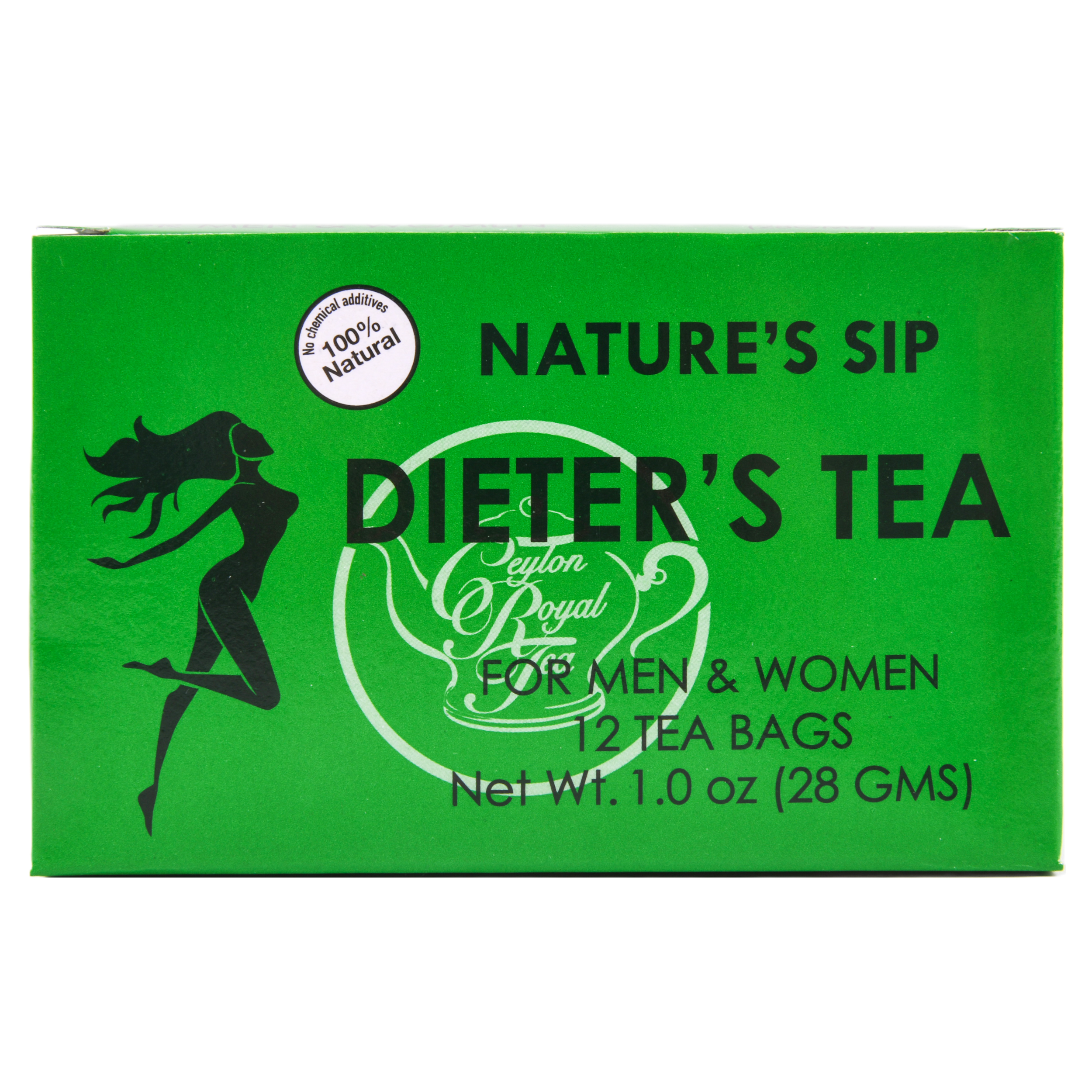 Nature’s Sip Dieter’s Tea 1oz box herbal tea bags wellness tea caffeine free