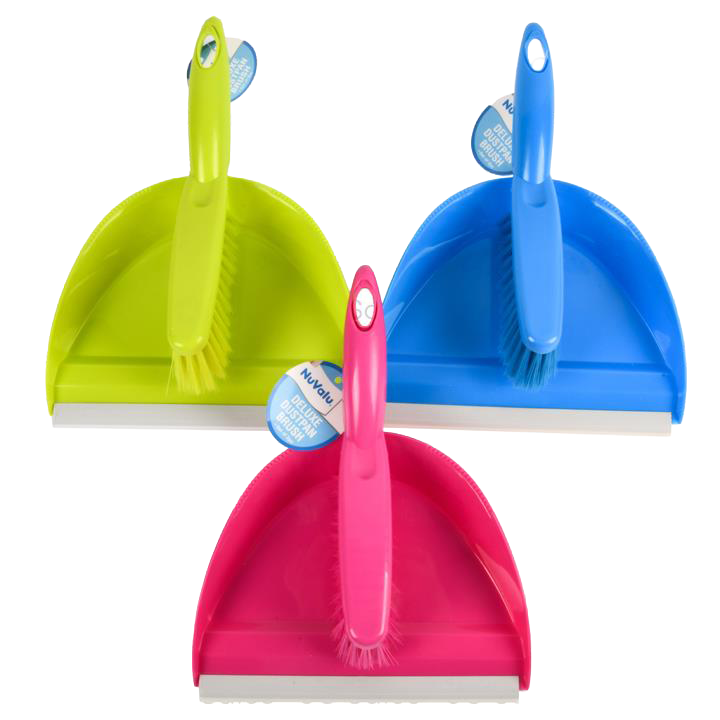 Nuvalu Dustpan W/Brush "Deluxe" (Pack Of 1)