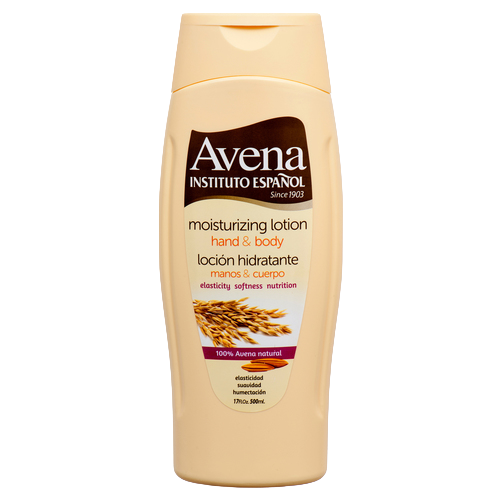 Avena hand and body moisturizing lotion 17oz bottle with natural oat extract
