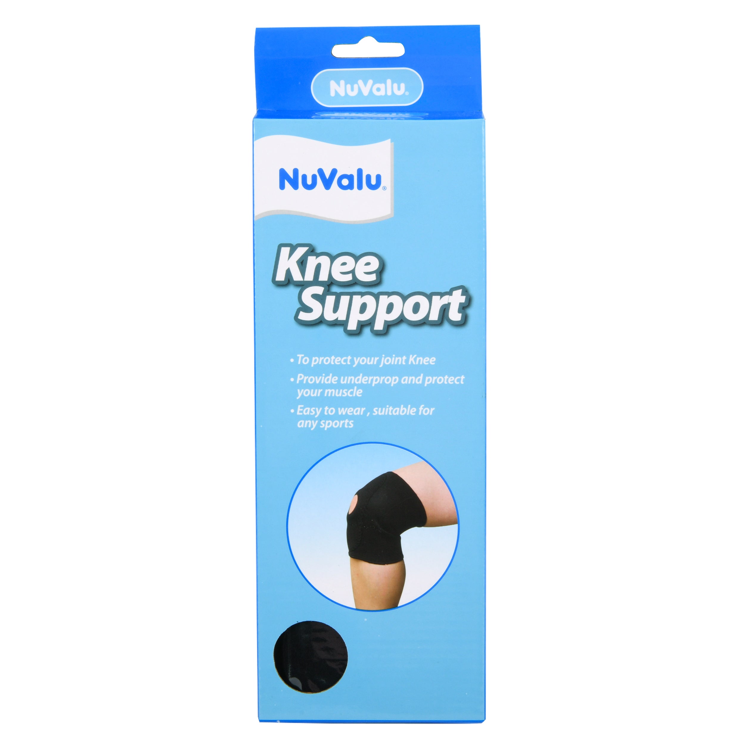 Nuvalu Elastic Knee Support W/Asst Sizes (12 Pack)