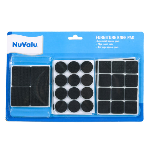 Nuvalu Funiture Knee Pads 56Pcs W/Asst Sizes (24 Pack)