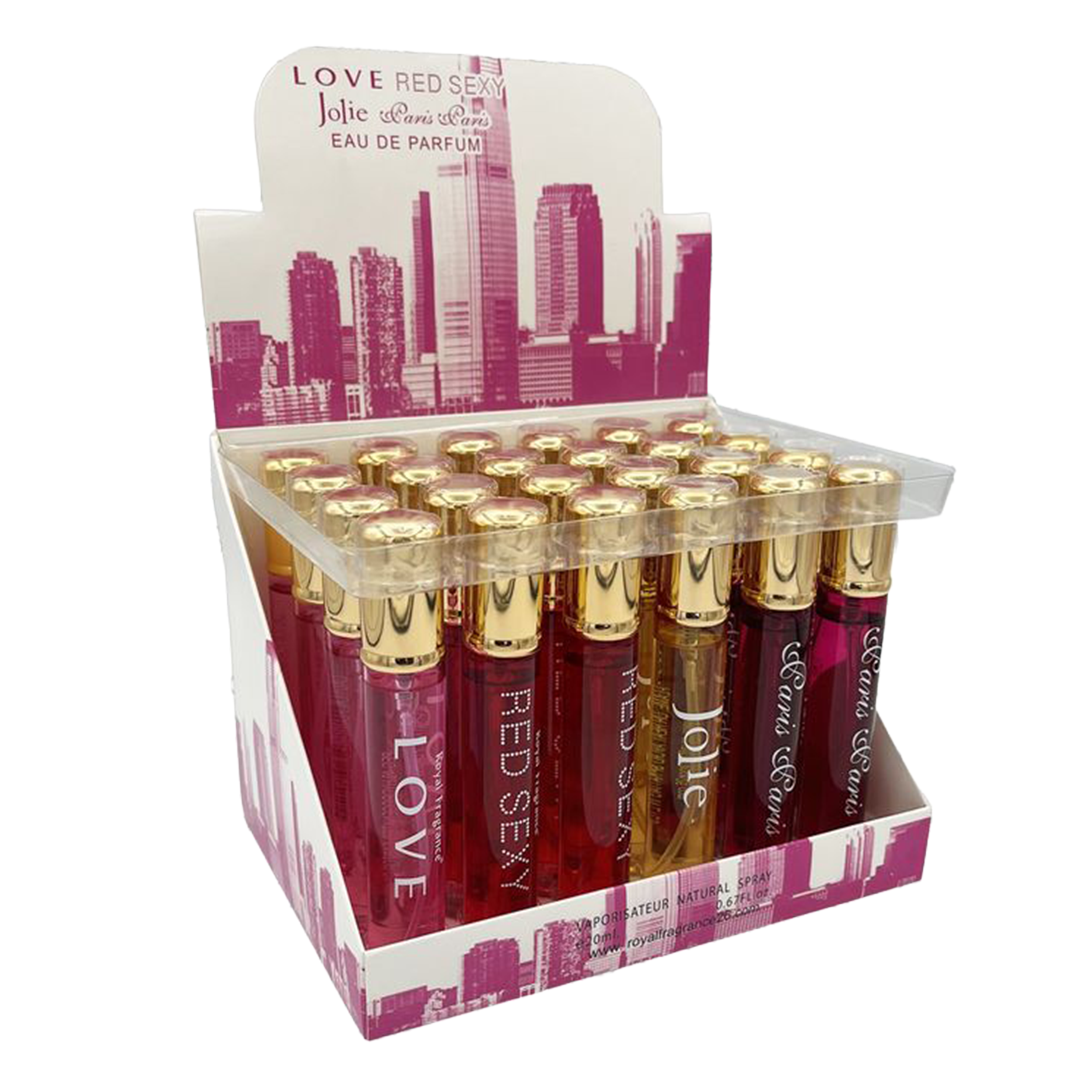 Love Red Sexy Jolie Cherie eau de parfum bottles in display box – women’s natural spray perfume