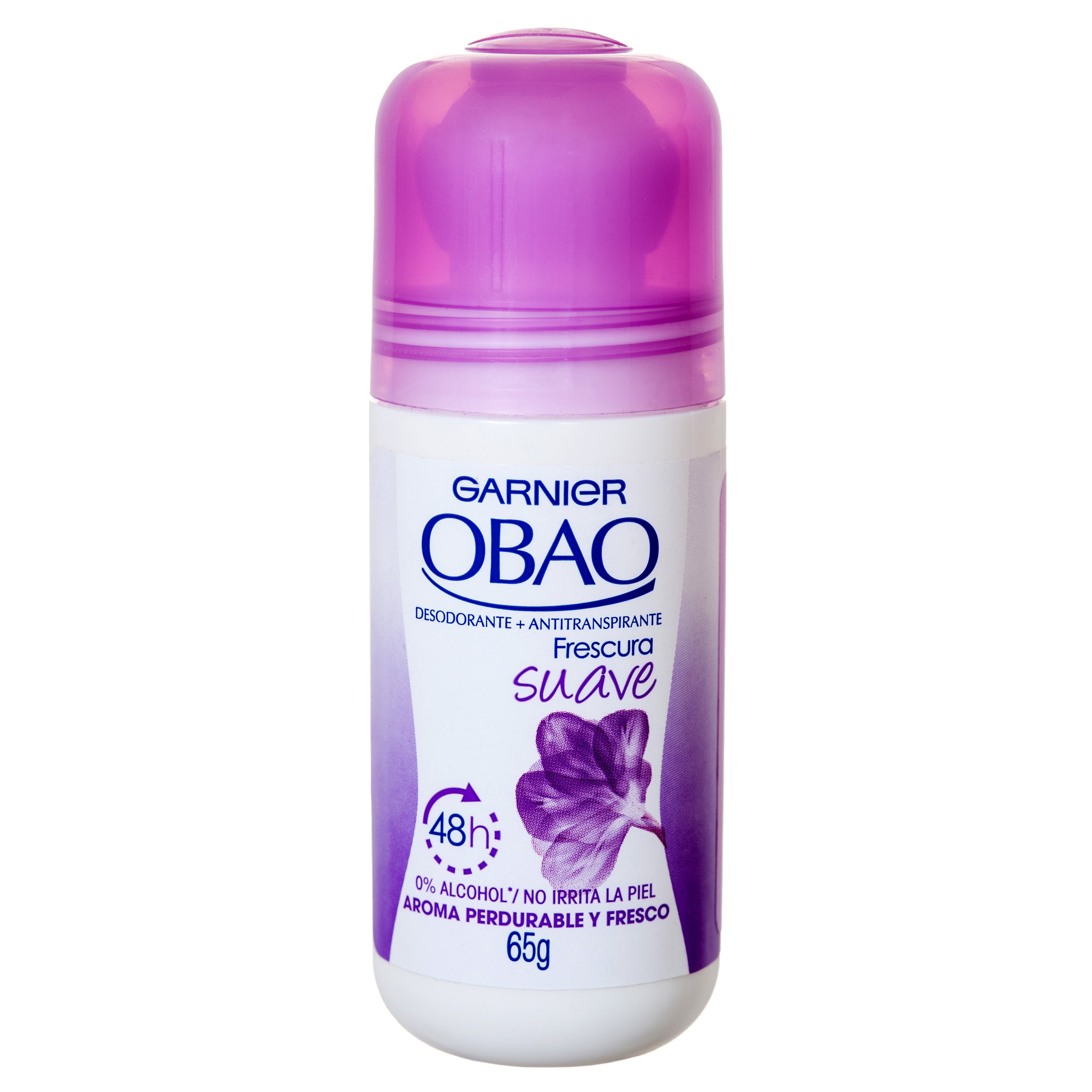 Garnier Obao Frescura Suave roll‑on antiperspirant deodorant 48h soft fresh scent 65 g