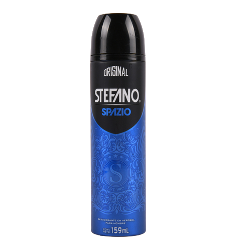 Stefano Spazio men deodorant spray 159ml aerosol can with fresh masculine scent