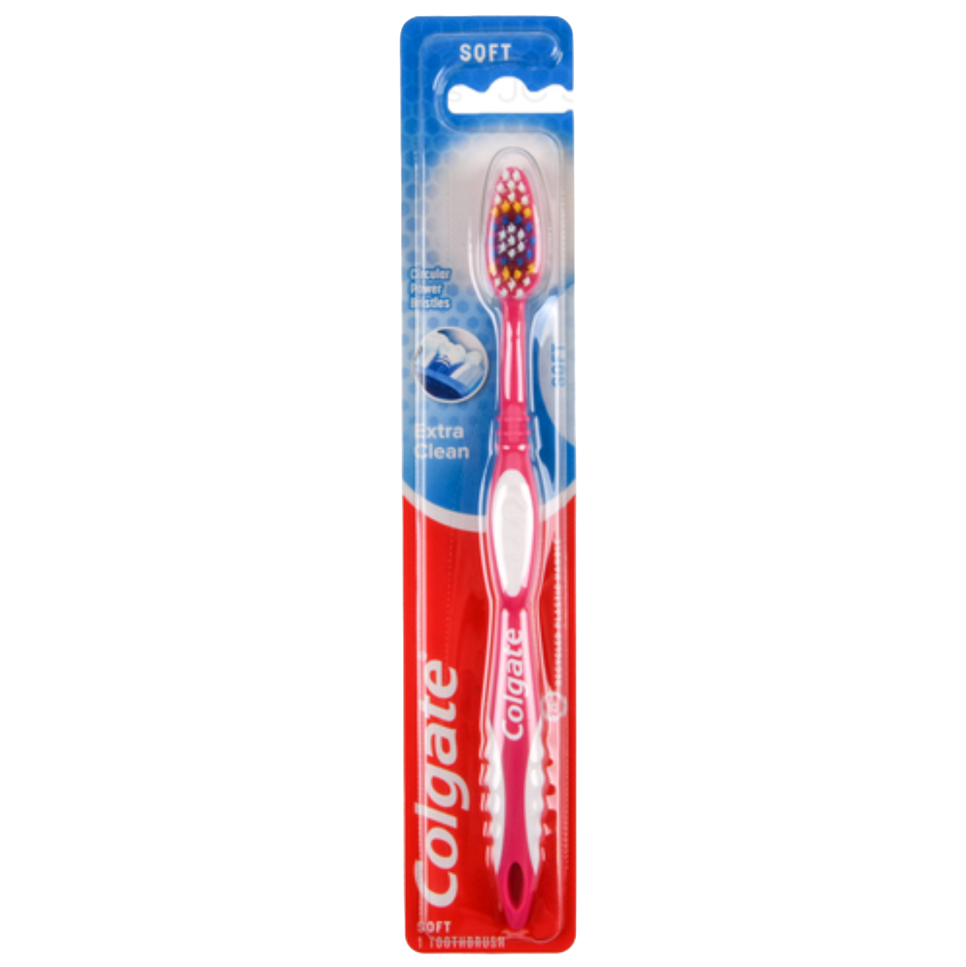 Colgate Extra Clean soft toothbrush – manual soft bristle toothbrush in blister pack (72 pack)