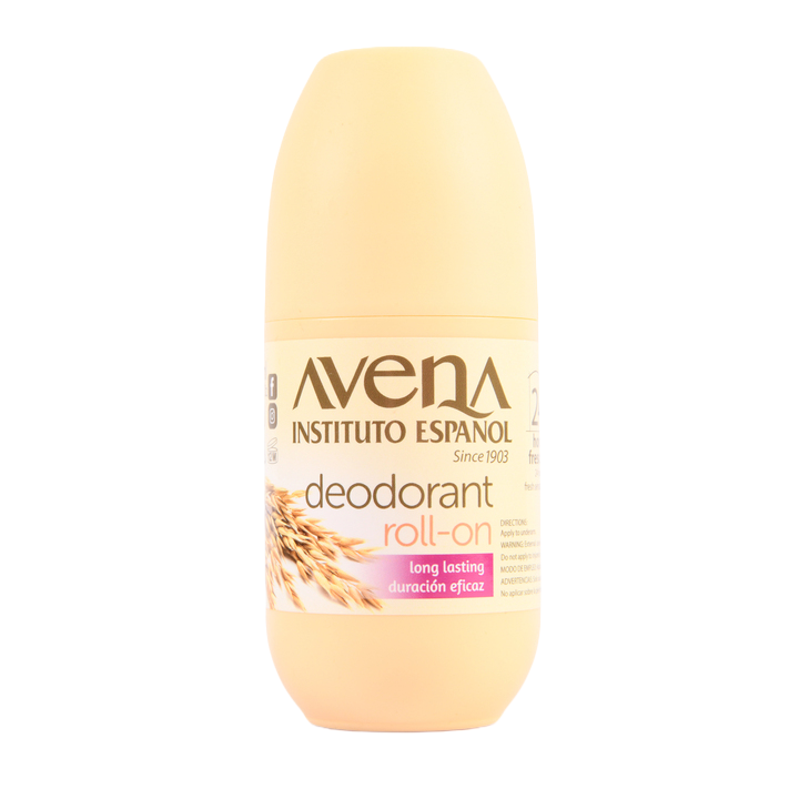 Avena roll‑on deodorant 2.5oz bottle with oat extract – long‑lasting deodorant for daily freshness