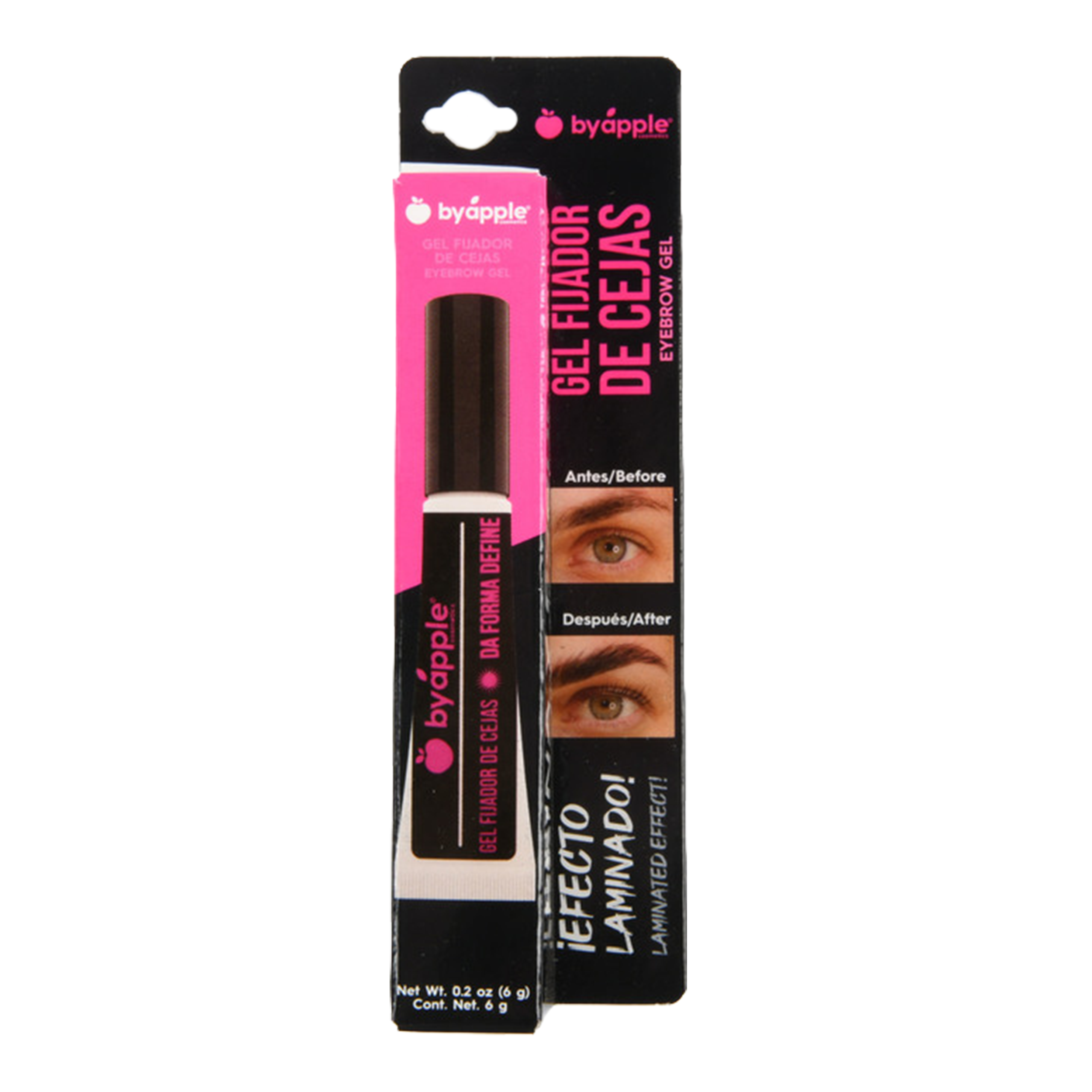byapple eyebrow gel fijador de cejas 6 g packaging – long lasting brow styling gel