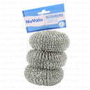 NuValu Scourer Pads, 3 Count (24 Pack)