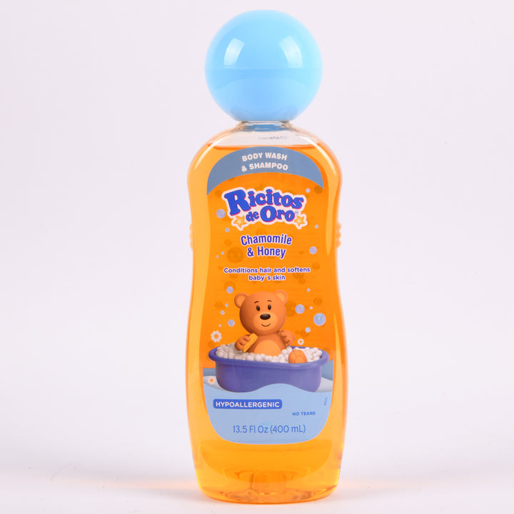 Ricitos de Oro 2 in 1 body wash and shampoo 13.5oz baby cleanser with chamomile and honey