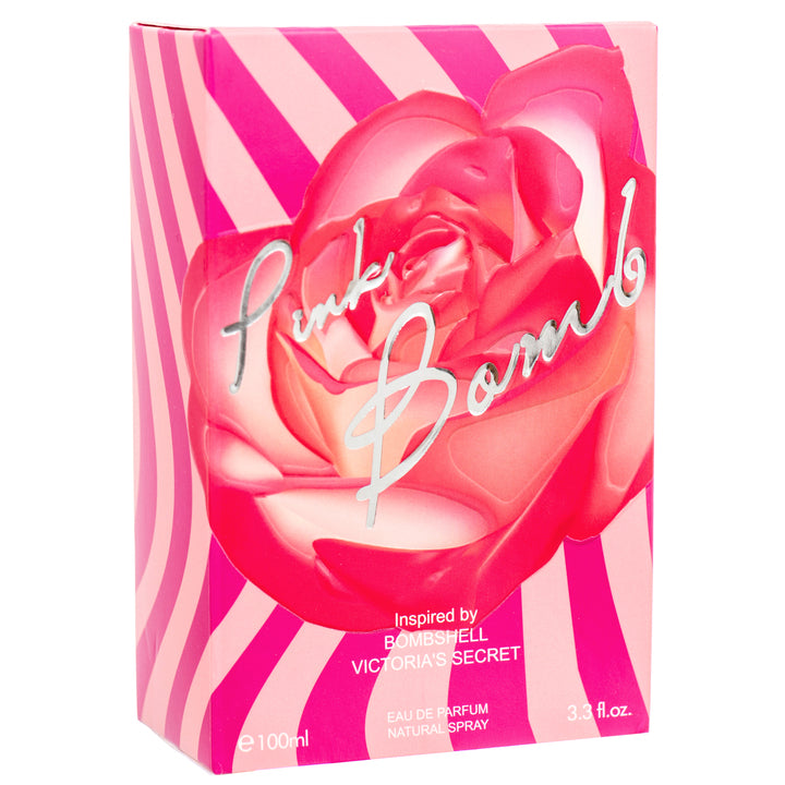 Pink Bomb perfume for women 3.3oz floral fruity Eau de Parfum spray pink box