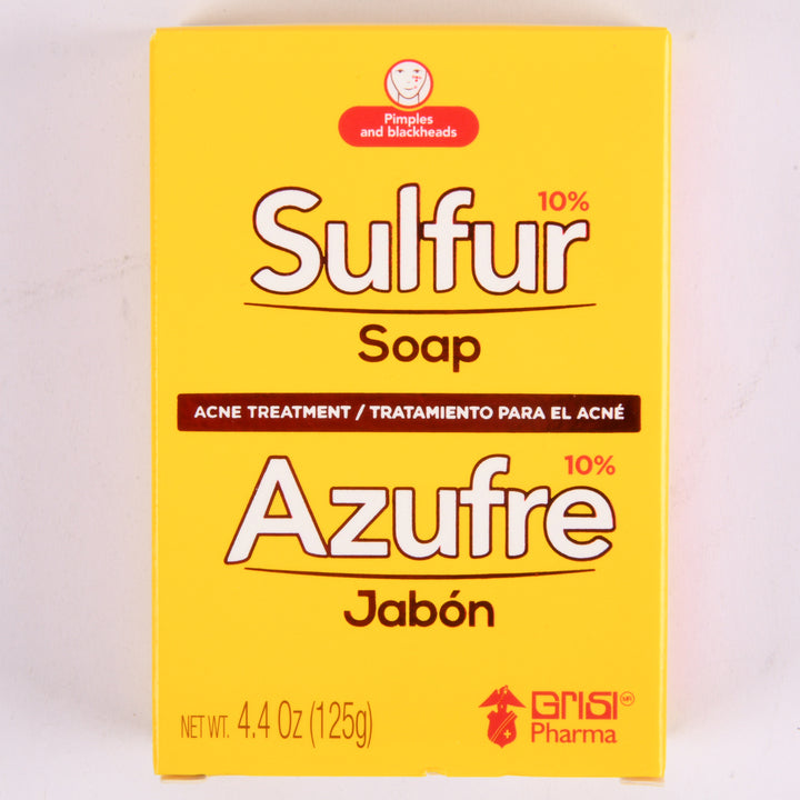 Grisi sulfur soap 10 percent 4.4oz cleansing bar for oily and acne prone skin