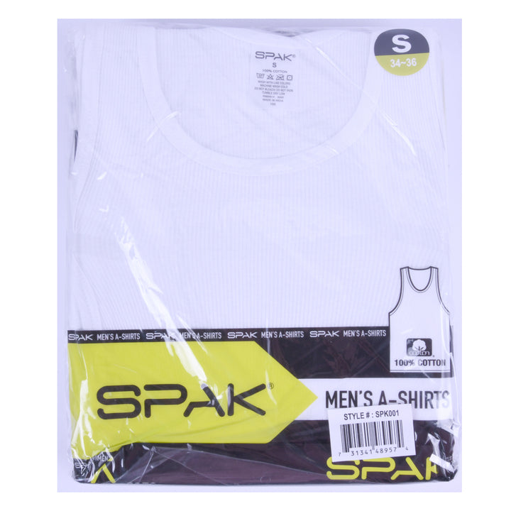 MENS A-SHIRT SMALL WHITE(12 Count)