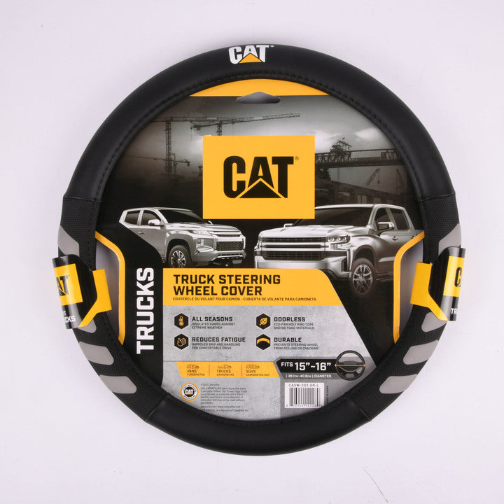 CAT TRUCK STEERING WHEEL COVER / GRAY(1 Count)