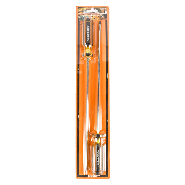 SCREWDRIVER 12" LONG 2PC(1 Count)