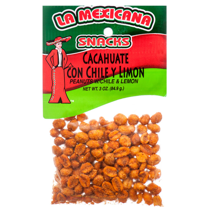 SNACK CACAHUATE WITH CHILE/LIMON 3 OZ *4M(12 Count)