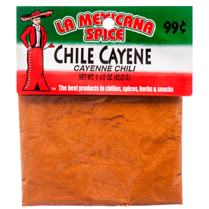 La Mexicana Chile Cayenne chili powder 1.5oz packets 12 pack spicy cayenne seasoning