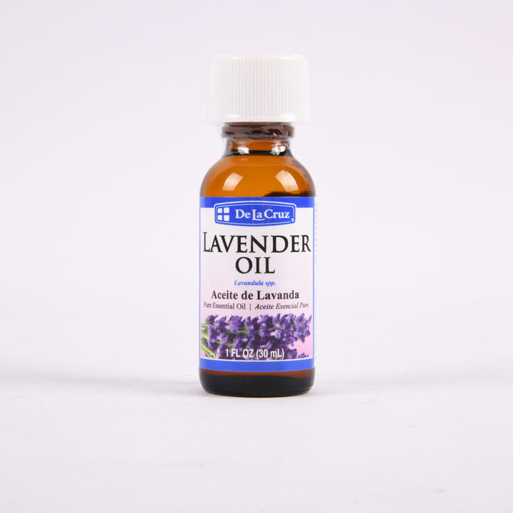 De La Cruz Pure Lavender Oil 1oz bottle 100 percent lavender essential oil aromatherapy