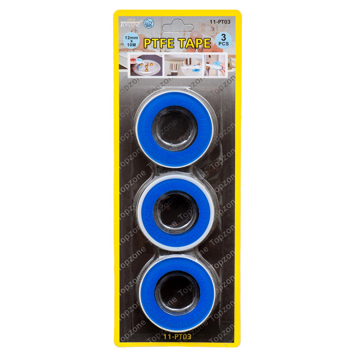 PTFE TAPE 12MMX10M 3PC #11-PT03(1 Count)