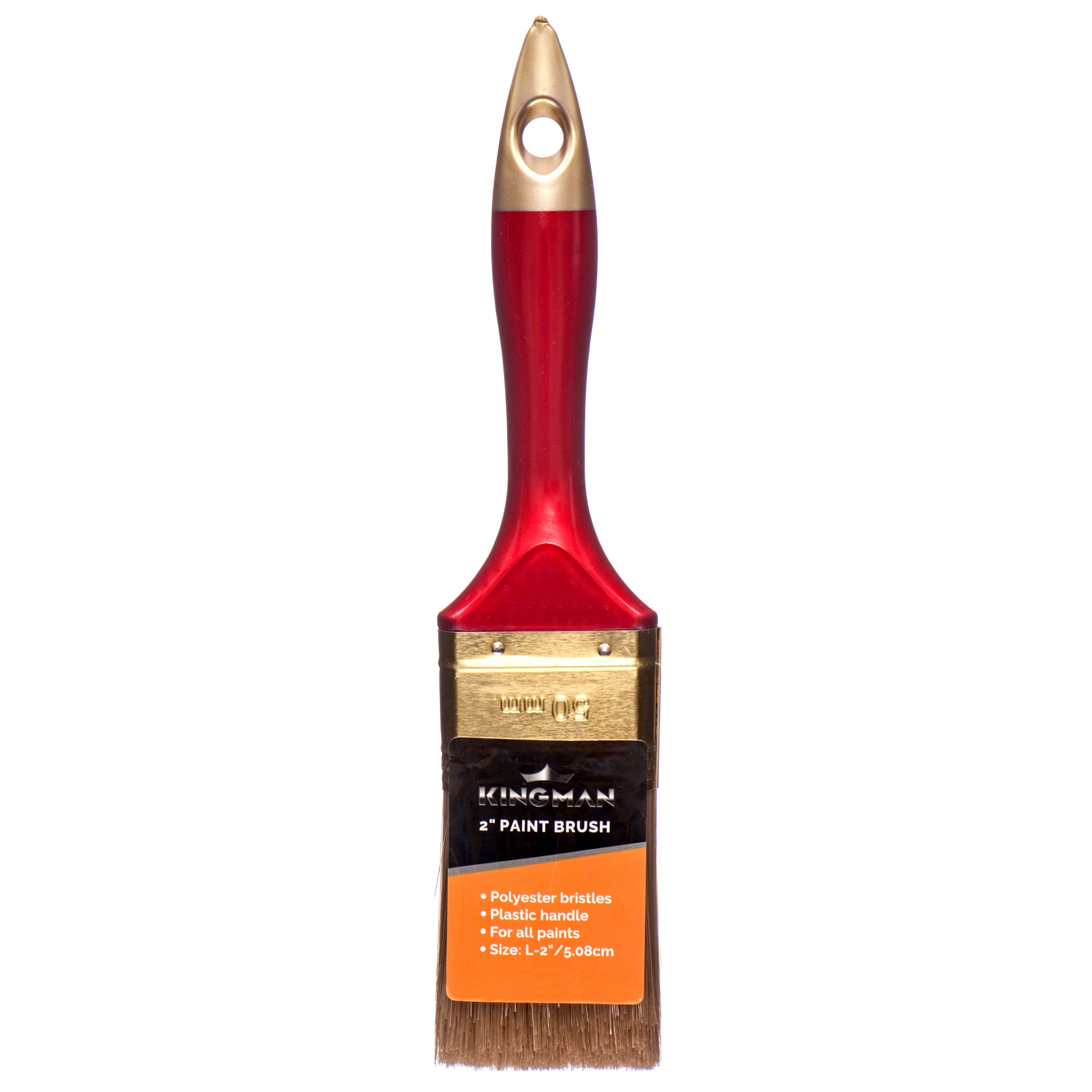 Kingman Paint Brush 2" (Polyester Bristles,Plastic Handle) (Pack Of 1)