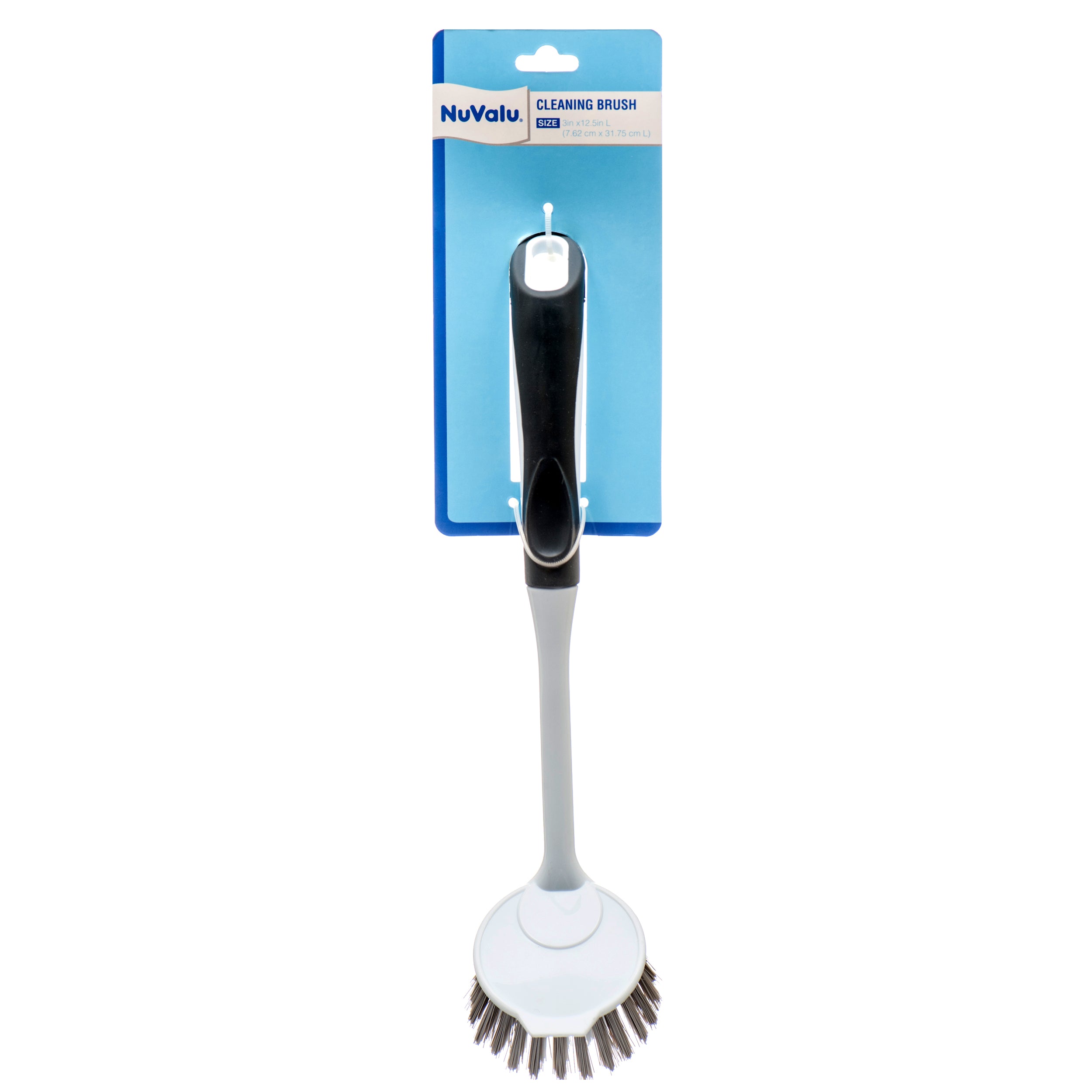 NuValu Cleaning Brush 24 Pack – Heavy‑duty long‑handle household scrub brush with durable bristles