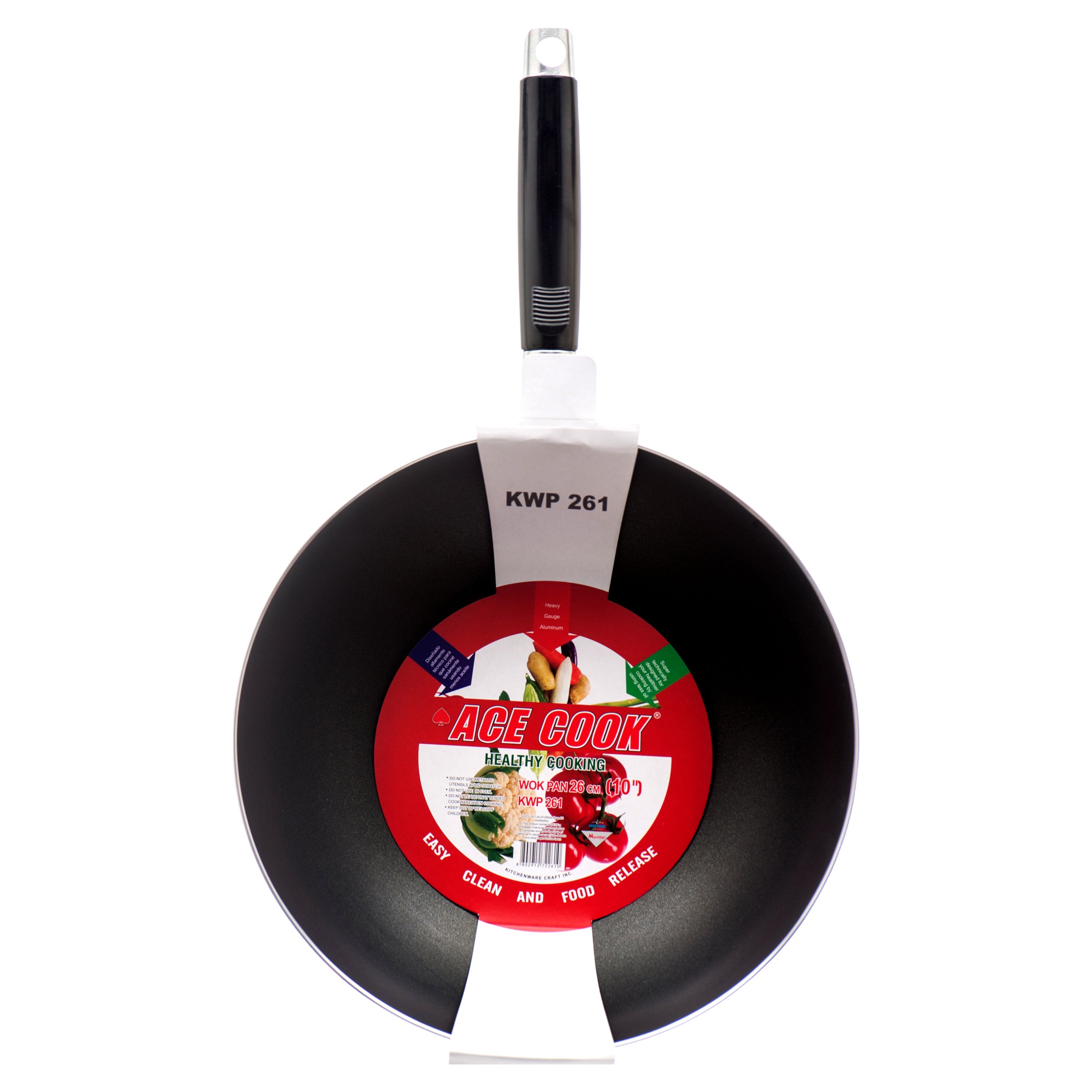 Wok Pan Ace Cook 10" (1 Pack)