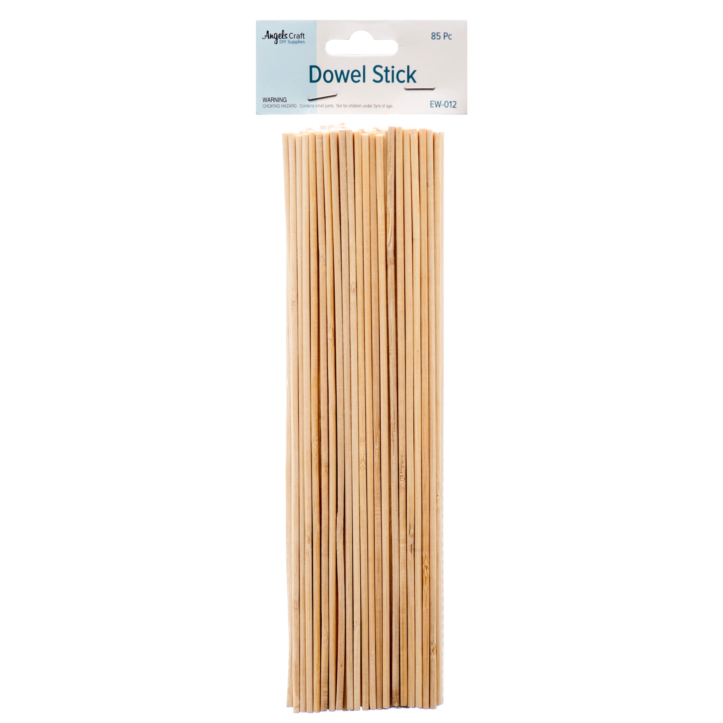 Angels Craft Dowel Stick 85 Ct Natural (12 Pack)