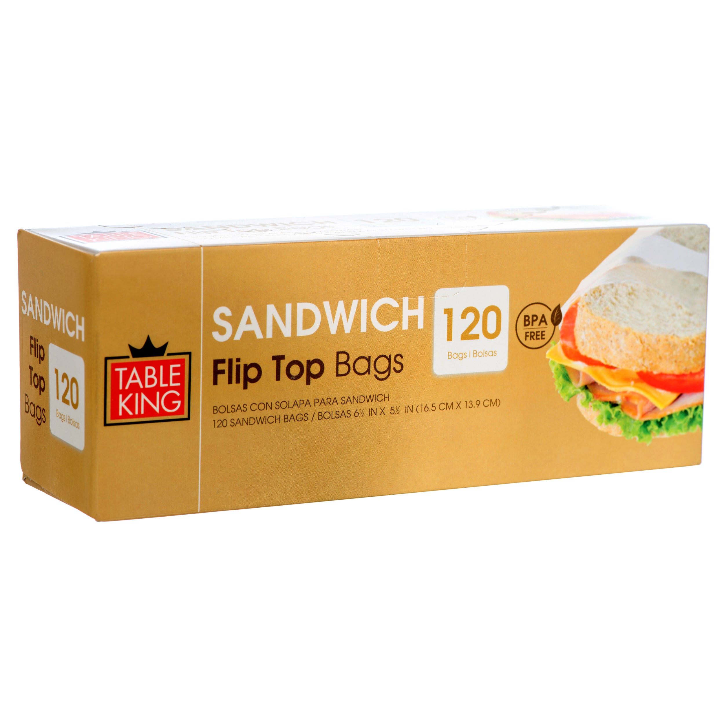 Table King Sandwich Bag Fold Over 120 Ct (Pack Of 1)