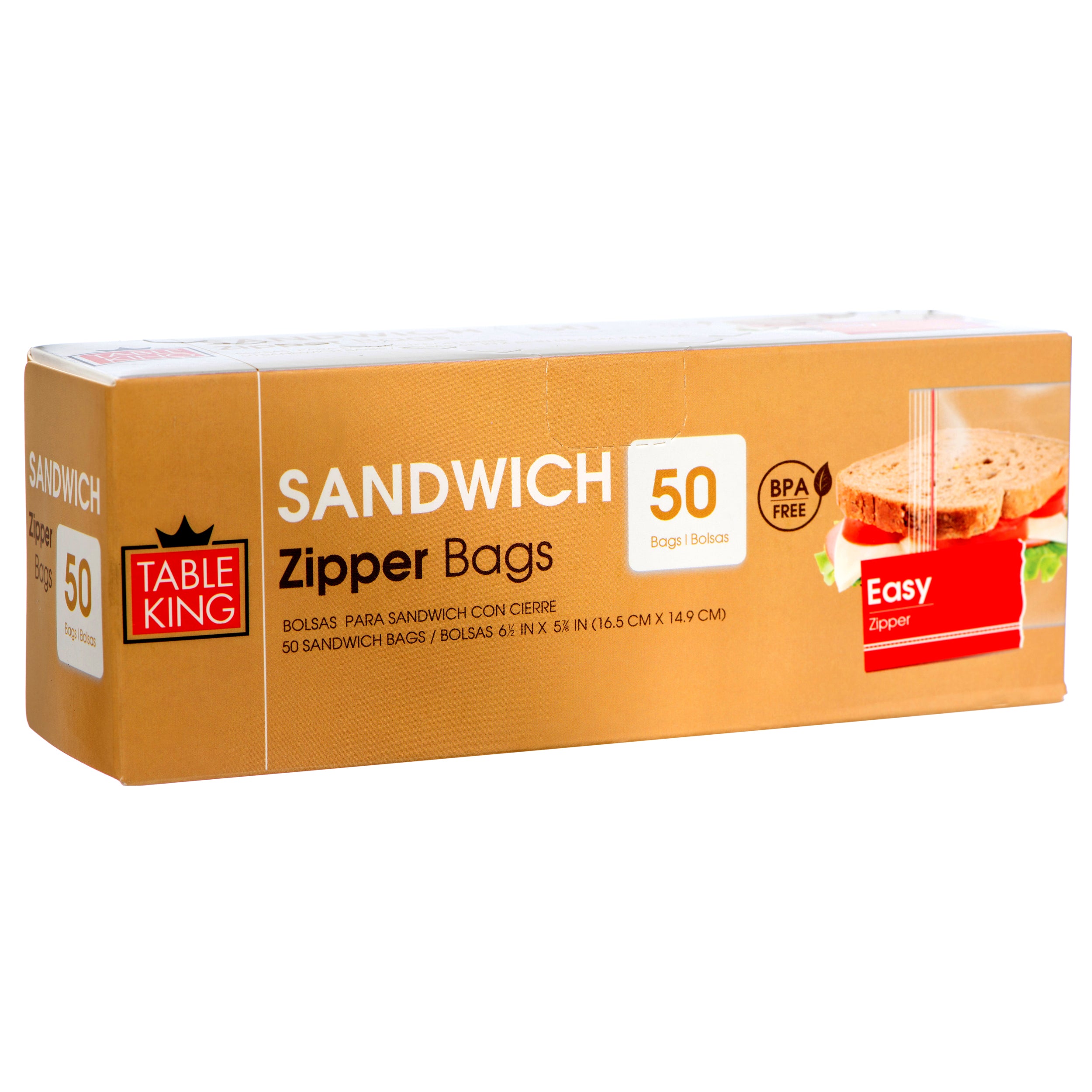 Table King Sandwich Zipper Bag 50Ct (Pack Of 1)