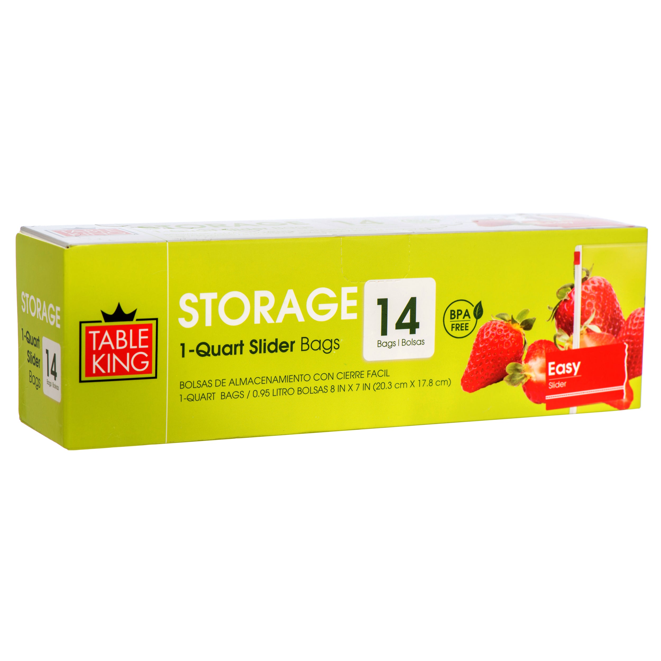 Table King Storage Slider Bag 1 Qt 14Ct (Pack Of 1)