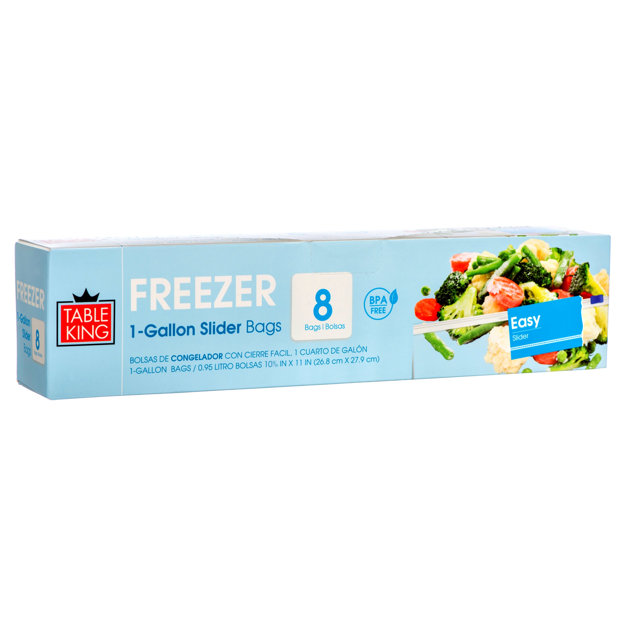 Freezer Slider Bags, 8 Count, 1 Gal (36 Pack)