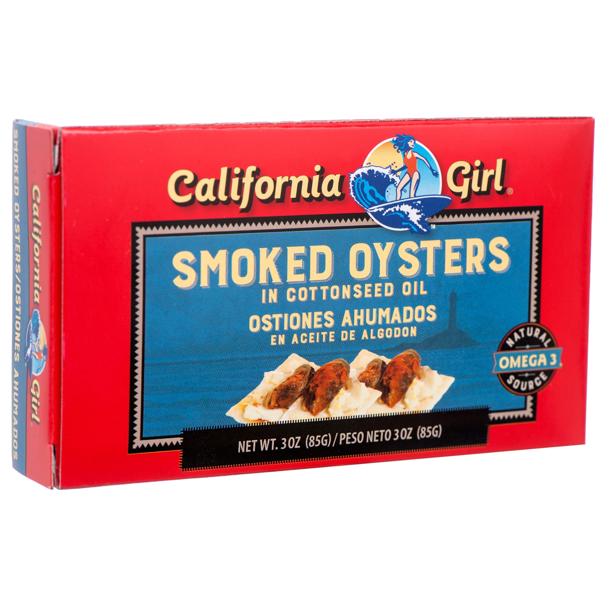 California Girl Smoked Oysters, 3 oz (12 Pack)
