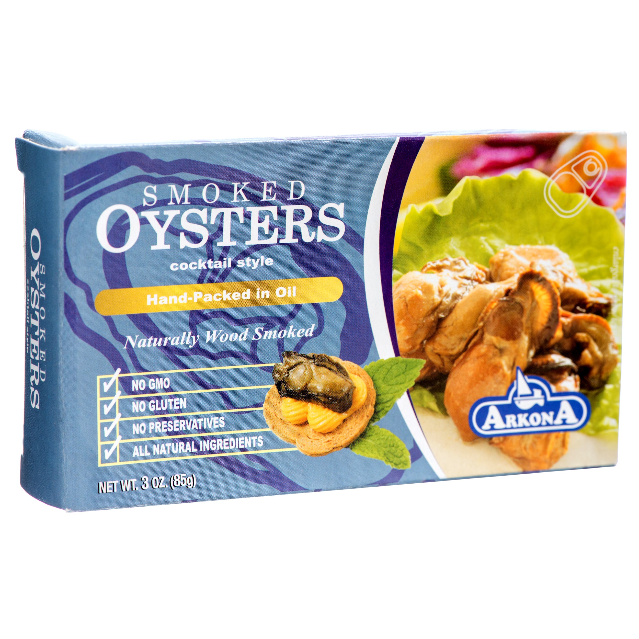 Polar Cocktail Smoked Oysters, 3 oz (24 Pack)