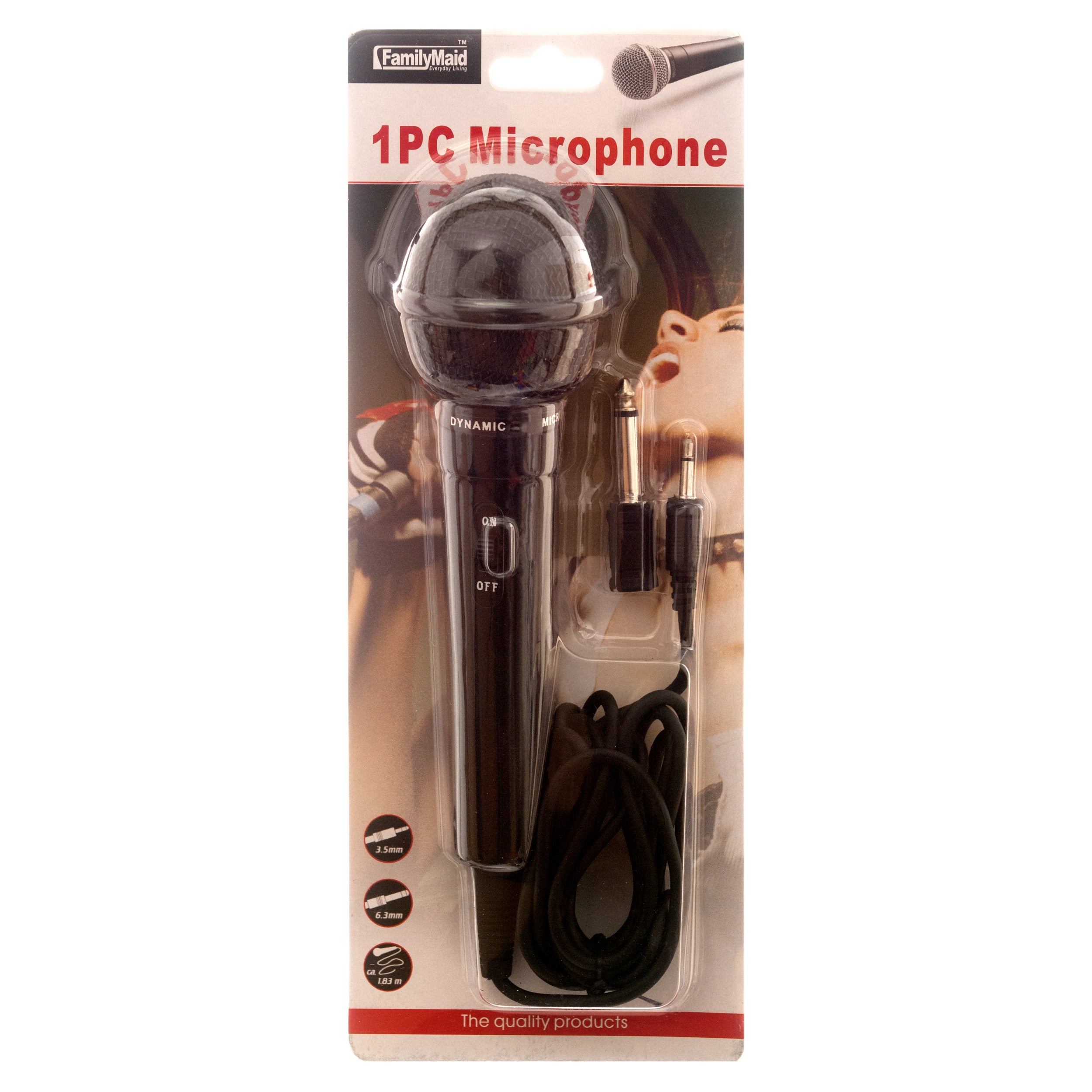 Black Microphone (12 Pack)