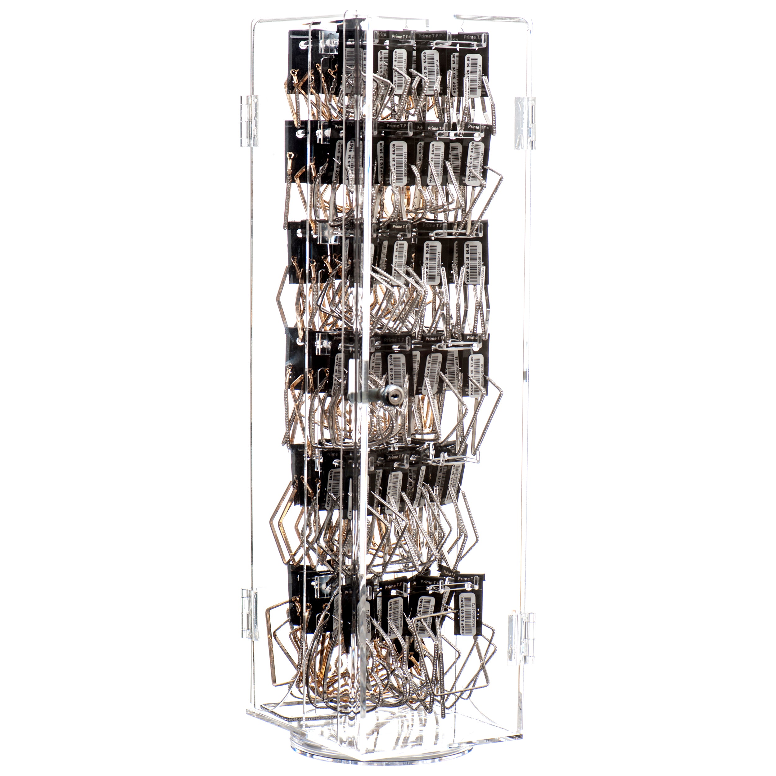 Earring Hoop Asst Shape W/Case (96 Pack)