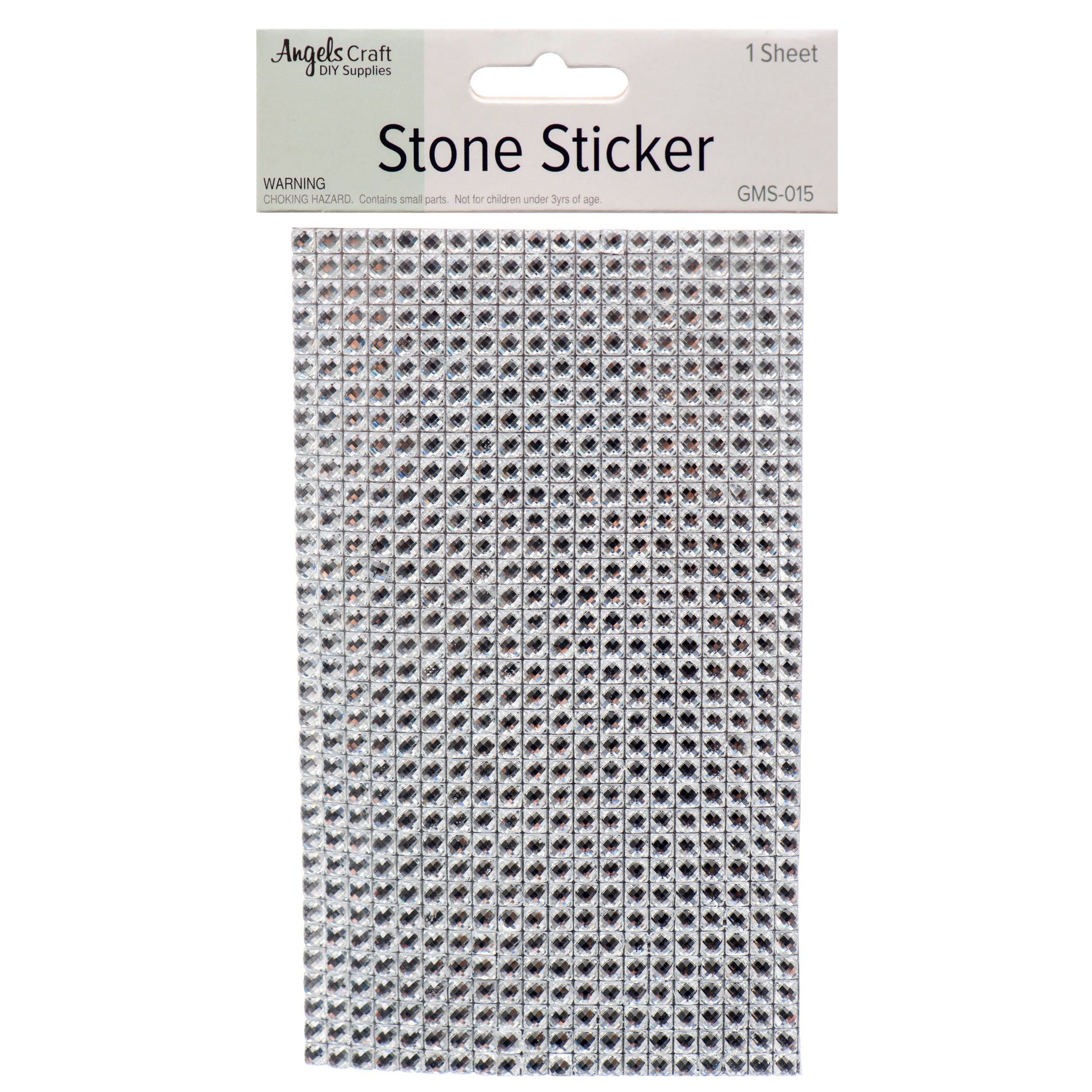 Craft Rhinestone Sheet Strip Silver (12 Pack)