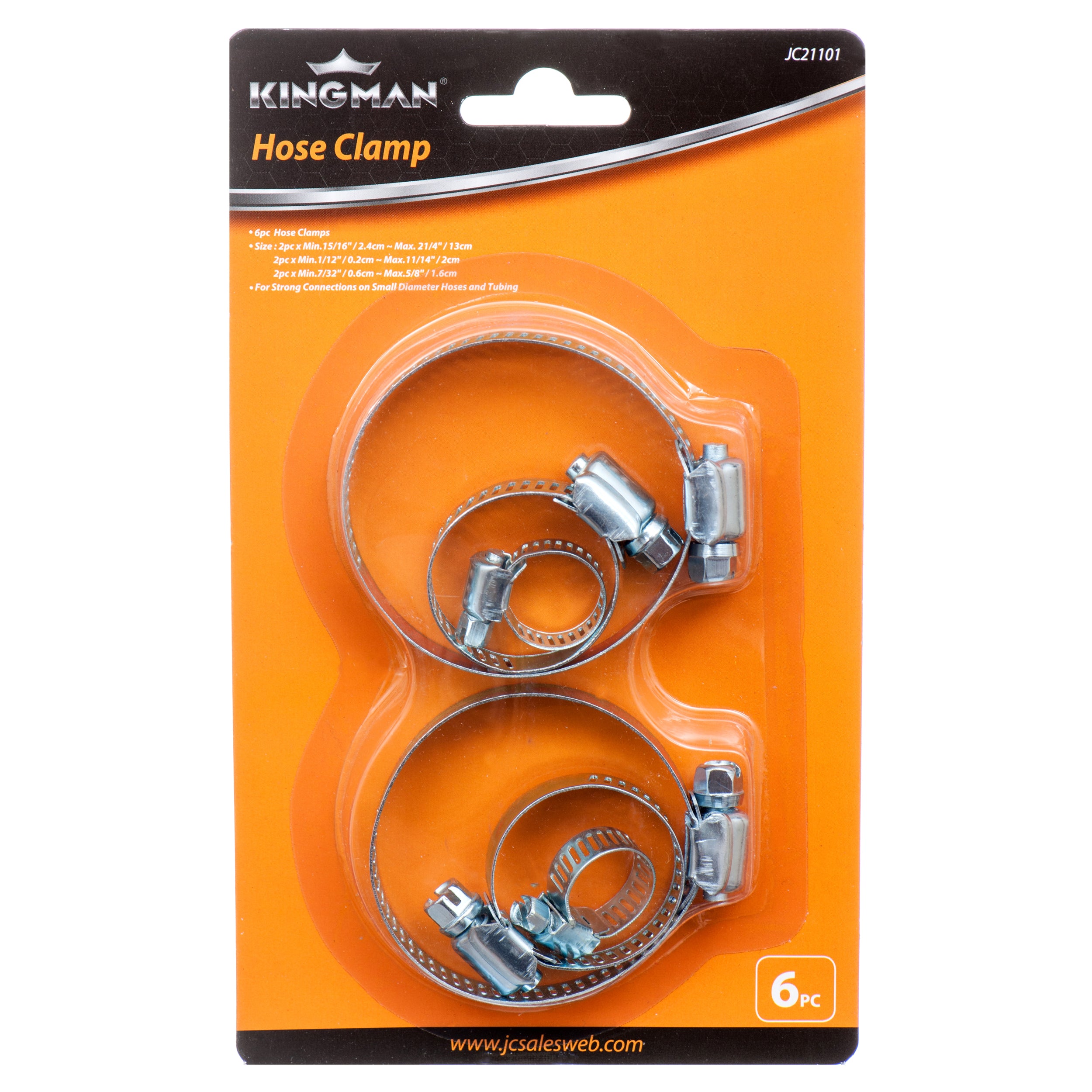 Kingman Hose Clamp Lg 6Pc (Pack Of 1)