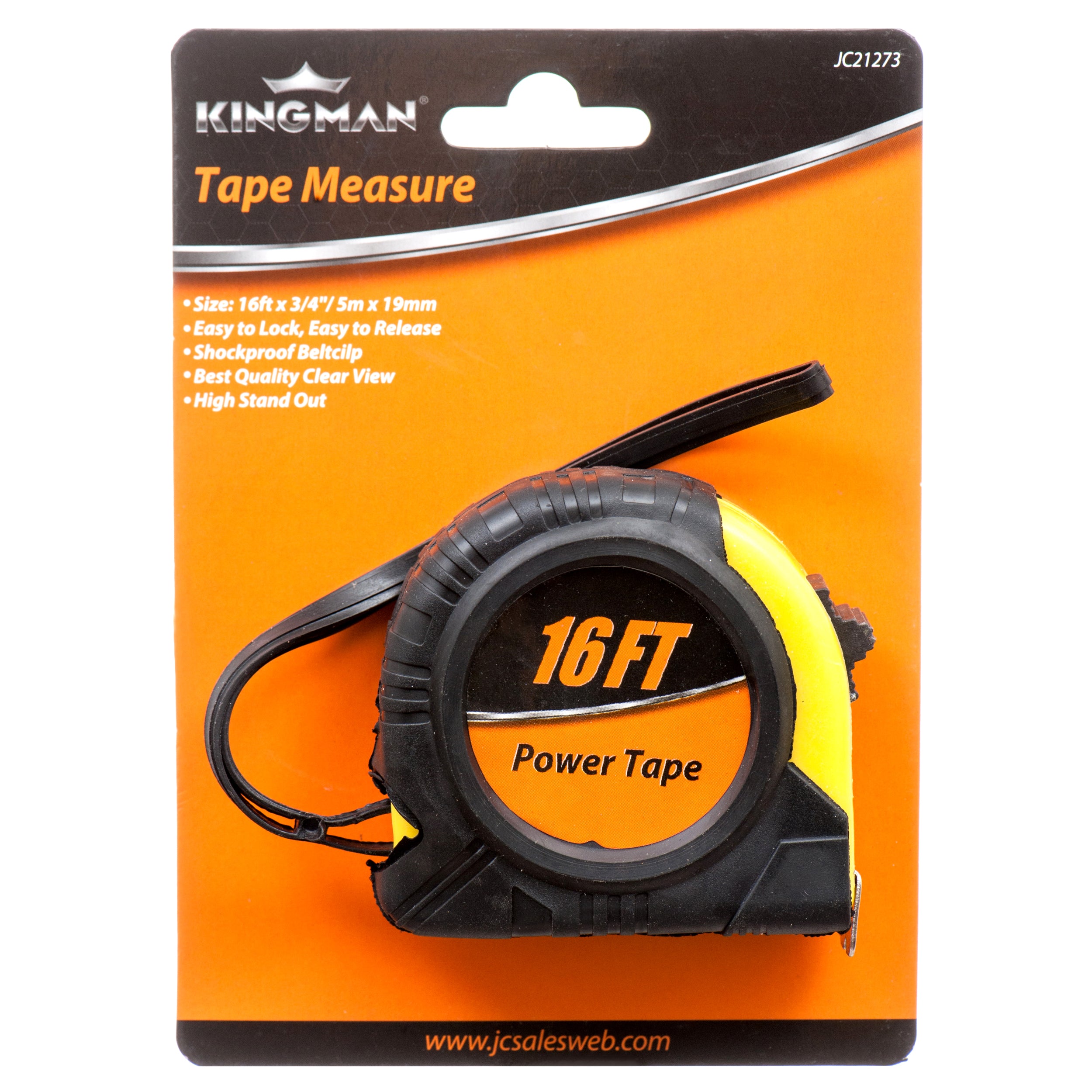 Kingman Tape Measure 16Ft X 3/4" (Pack Of 1)