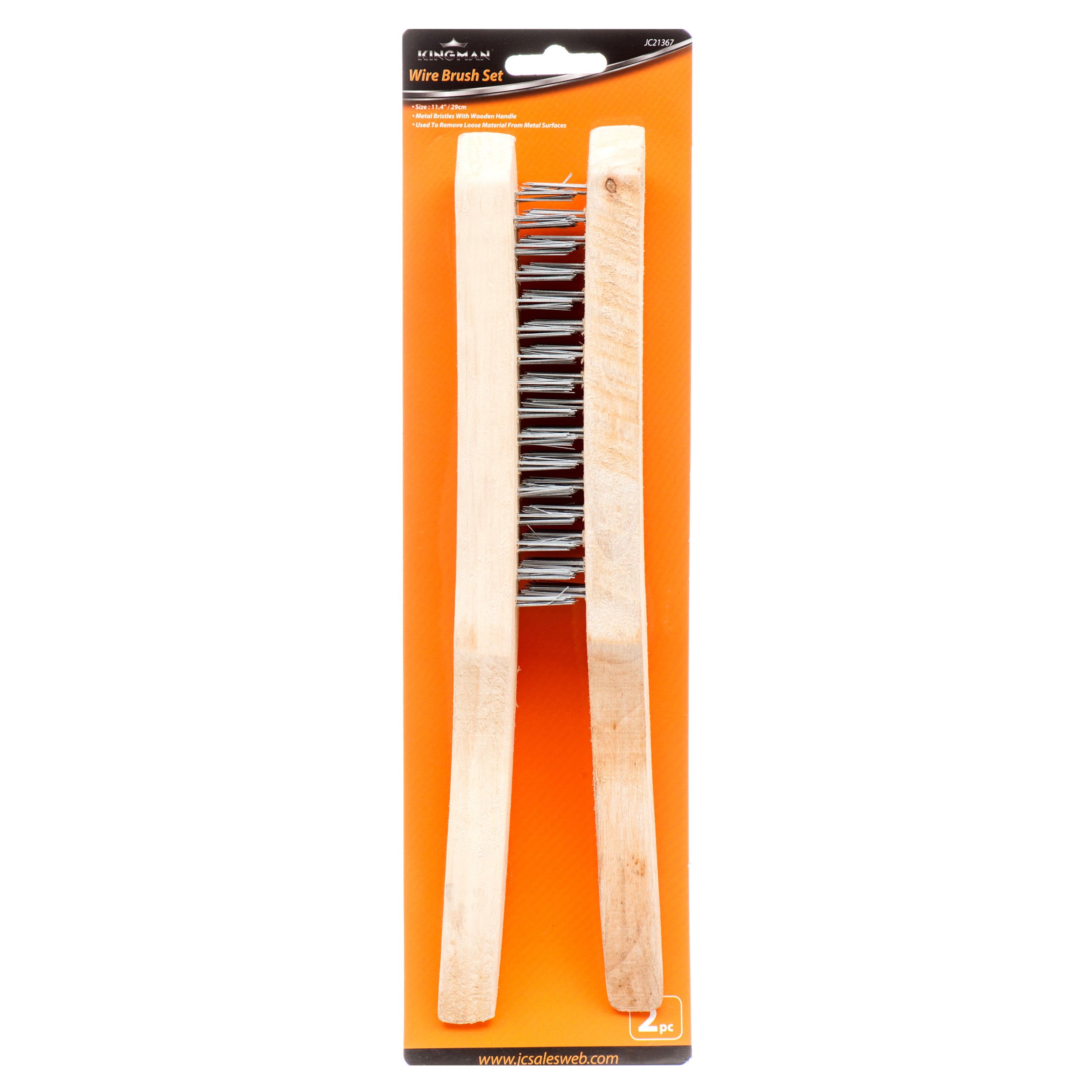 Kingman Wire Brush 4 Row 2Pcs (Pack Of 1)
