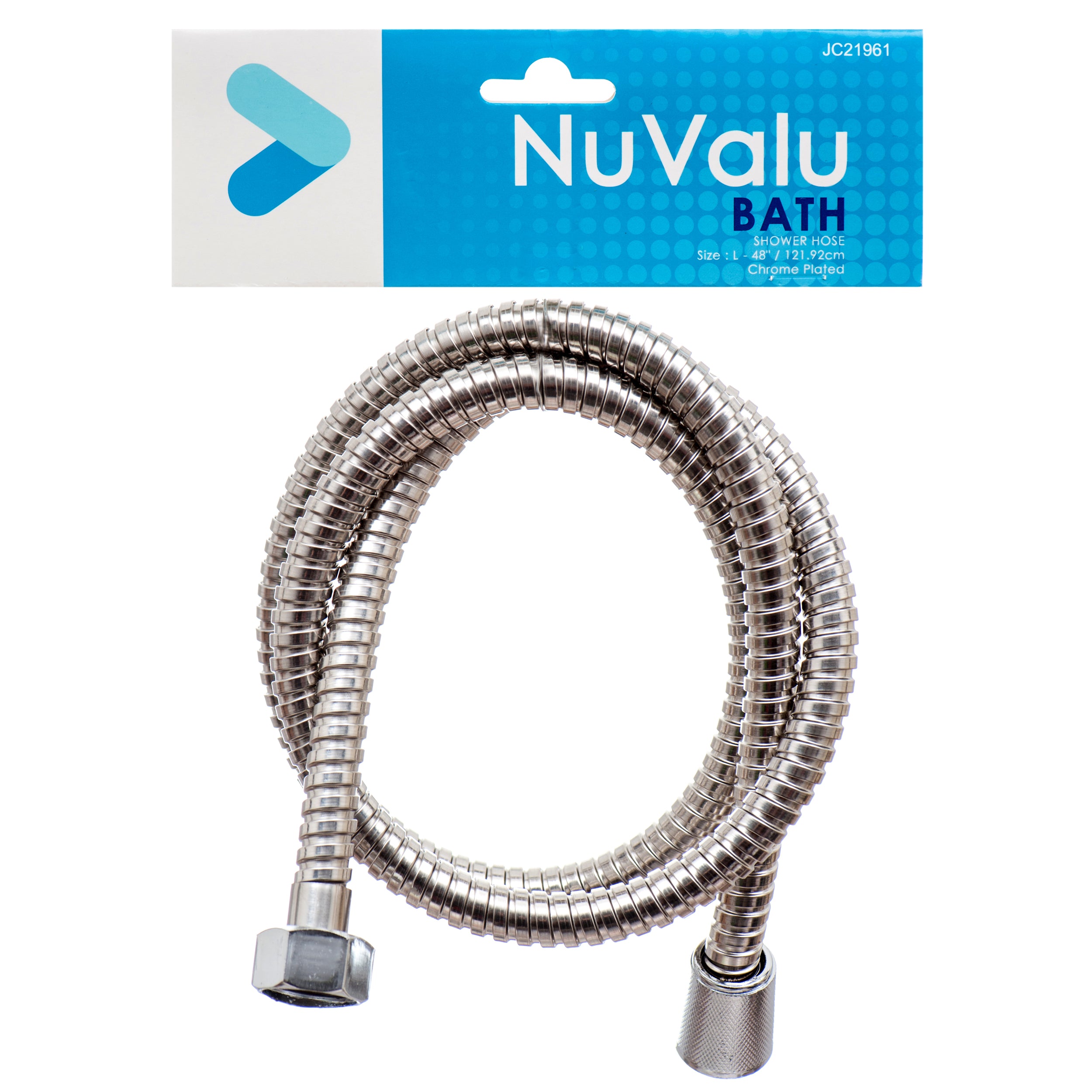 Nuvalu Shower Hose Chrome 48" (Pack Of 1)