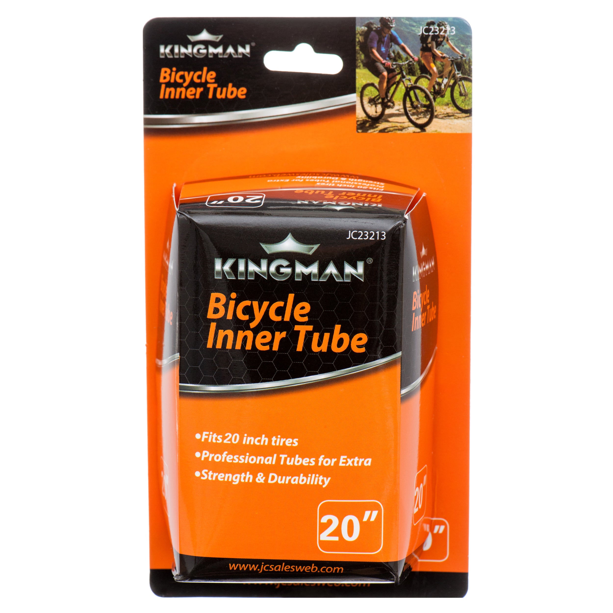 Kingman Bicycle Inner Tube, 20" x 41mm (24 Pack)
