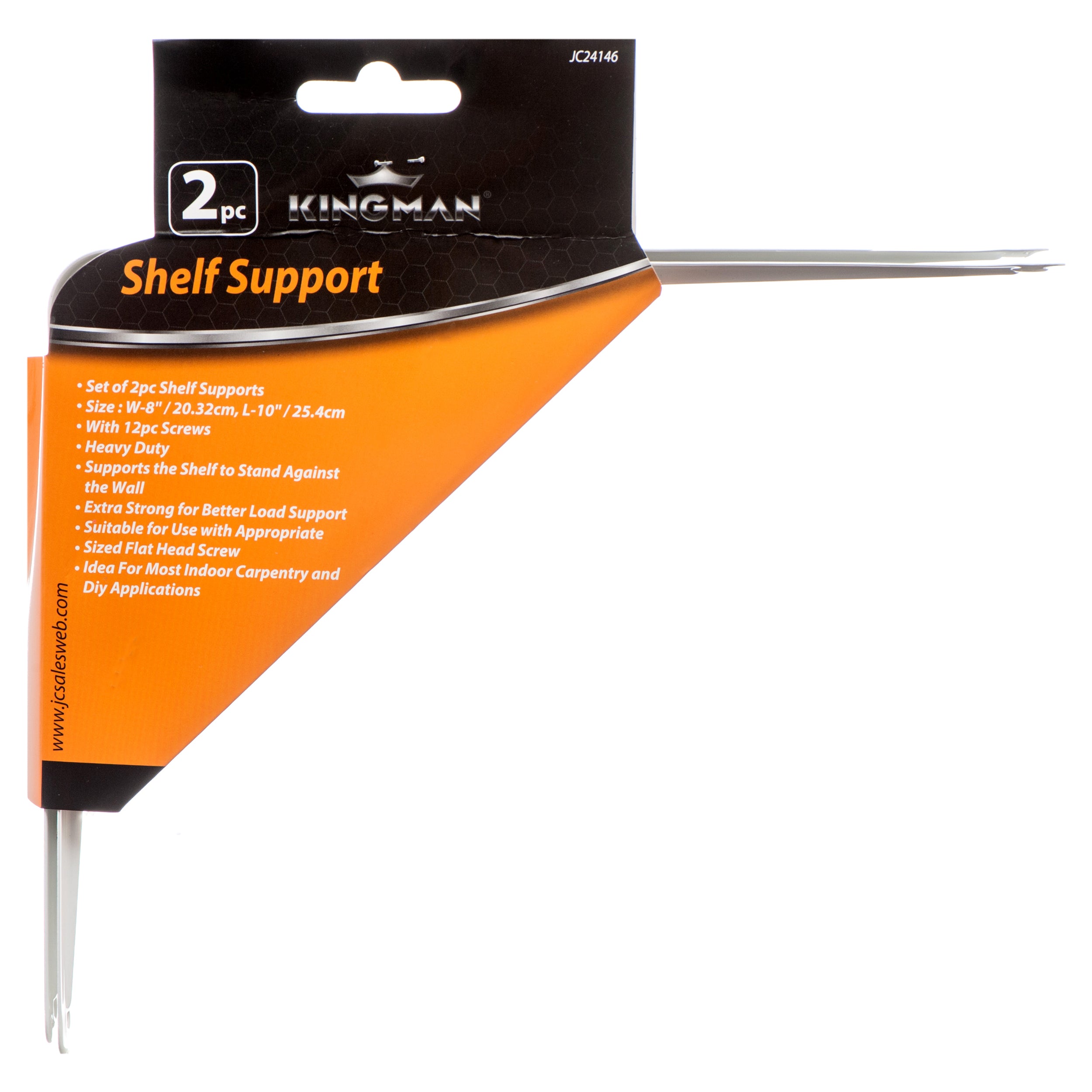 Kingman Shelf Support 8 X 10" 2Pc (Pack Of 1)