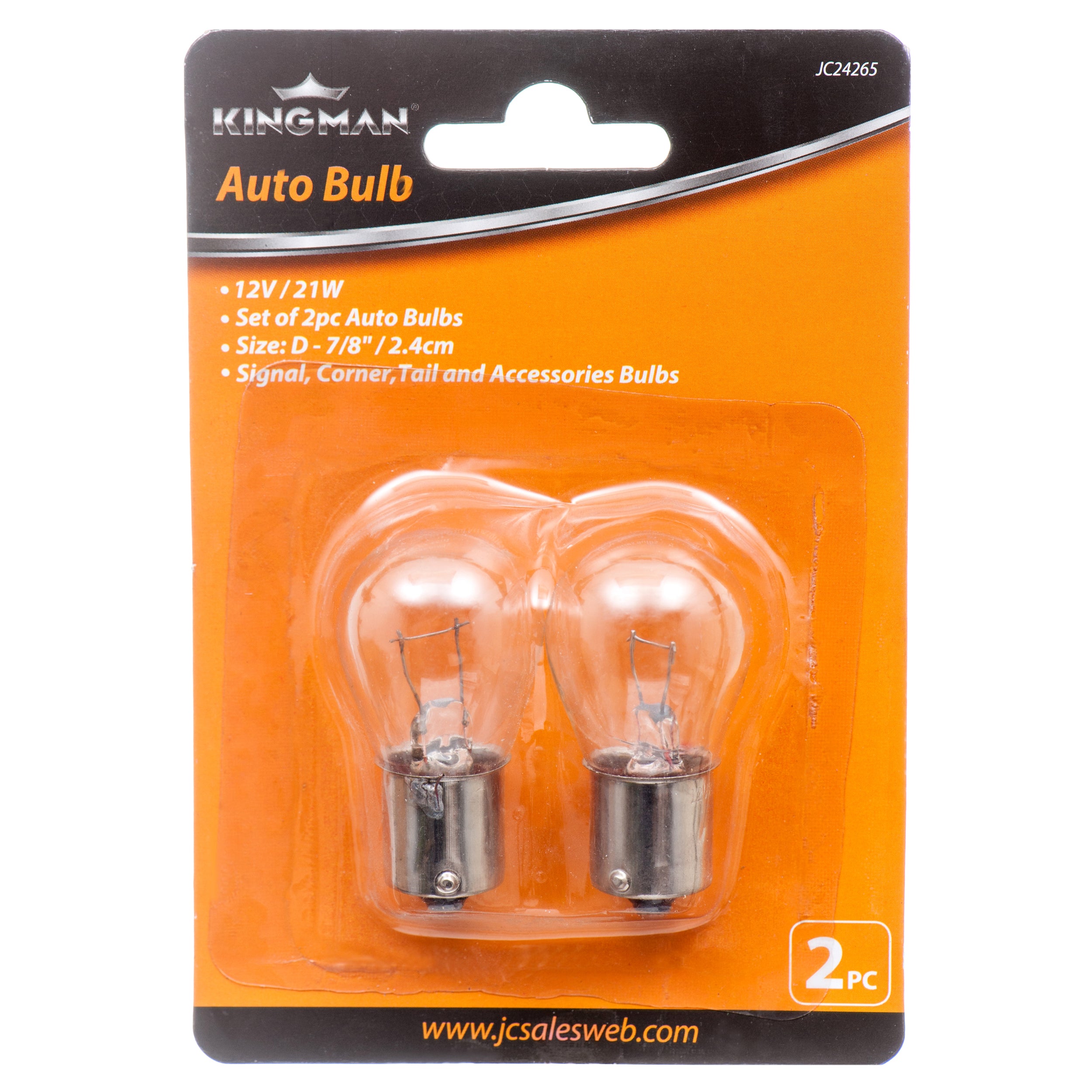 Kingman Auto Tail Light Bulb 2Pc (Pack Of 1)