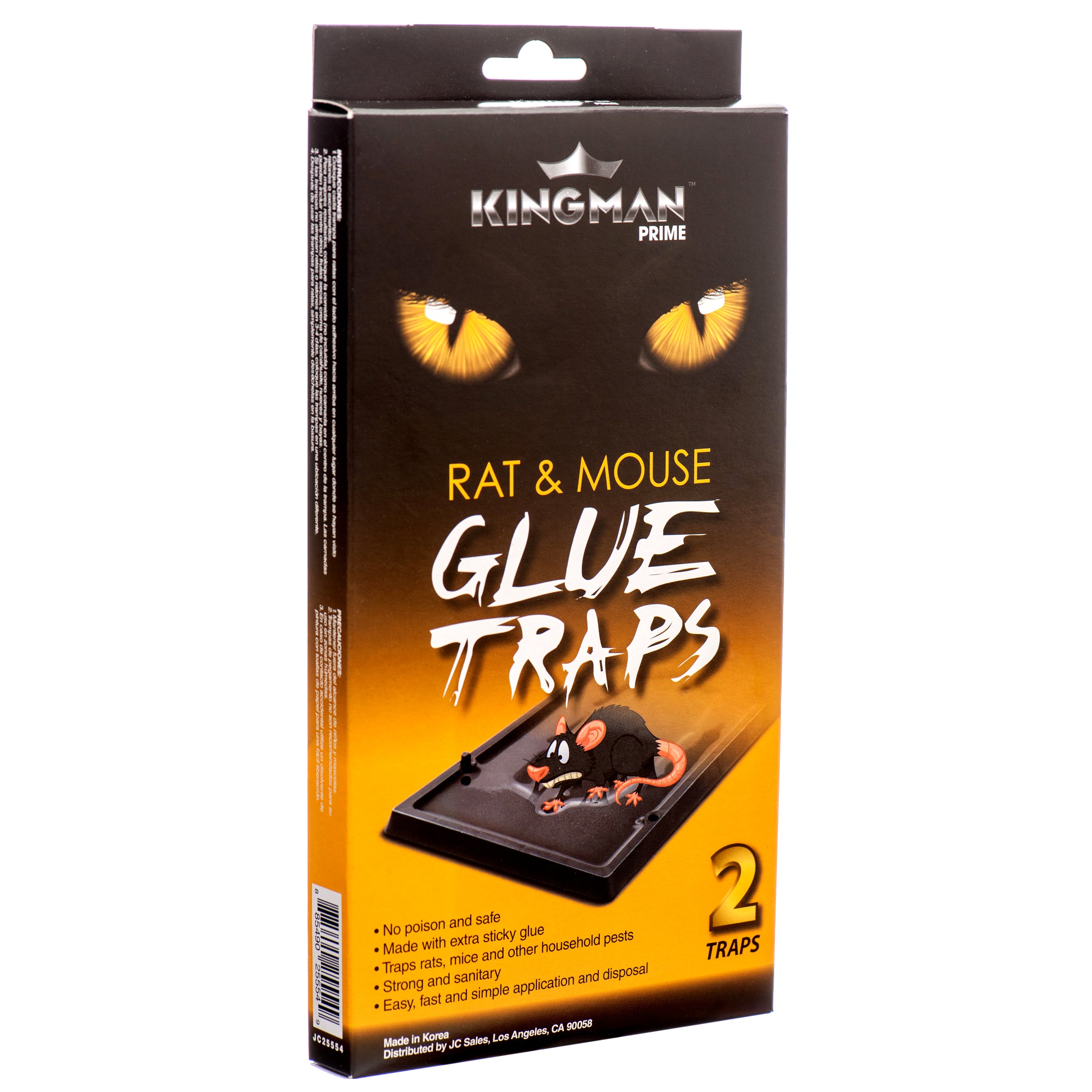 Kingman Prime medium mouse glue traps with high‑strength adhesive for indoor rodent control
